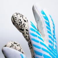 Uhlsport FM Cybertec Supergrip+ HN Keepershandschoenen Wit Felblauw Zwart - thumbnail