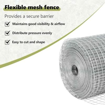 VidaXL Afrasteringspaal zilver 10 x 1 m (19 x 19 mm mesh) staal VidaXL Afrasteringspaal zilver 10 x 1 m (19 x 19 mm mesh) staal