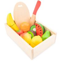 New Classic Toys houten fruitbox snijset - thumbnail