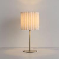 Tafellamp Selyra lino bianco s - E27-fitting - IP20 voor binnen - Linnen kap - Metaal frame - Wit - thumbnail