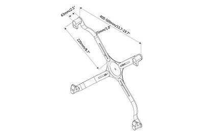 Digitus VESA-adapter Geschikt voor serie: Universeel Zwart Digitus VESA-adapter Geschikt voor serie: Universeel Zwart
