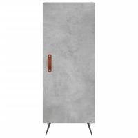 Dressoir 34,5x34x90 cm bewerkt hout betongrijs - thumbnail