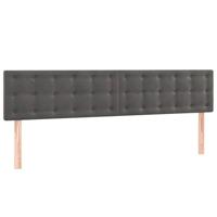 Boxspring met matras fluweel donkergrijs 120x190 cm - thumbnail