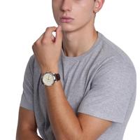 Fossil FS5380 Herenhorloge Neutra Chrono silver-brown - thumbnail