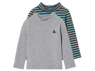 lupilu Set van 2 kinder thermoshirts (86/92, Grijs/blauw/donkerblauw) lupilu Set van 2 kinder thermoshirts (86/92, Grijs/blauw/donkerblauw)