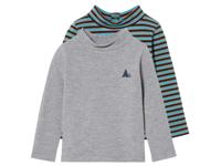 lupilu Set van 2 kinder thermoshirts (86/92, Grijs/blauw/donkerblauw) - thumbnail