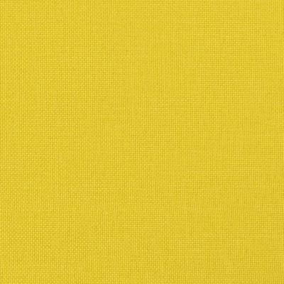 Driezitsbank met voetenbank 180 cm stof lichtgeel