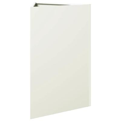 Plantenbak driehoek 50x43x75 cm staal wit