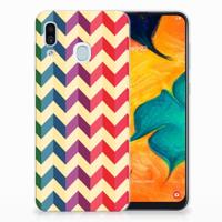 Samsung Galaxy A30 | TPU bumper | Zigzag Multi Color - thumbnail