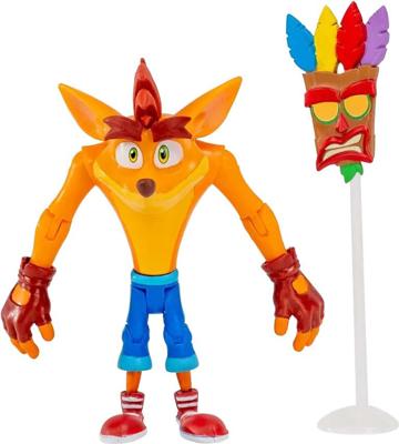 Crash Bandicoot - Crash with Aku Aku Mask Figure