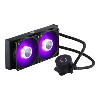 MasterLiquid ML240L V2 RGB - Vloeistof-koelsysteem - 2 x 120 mm - voor Socket LGA2066, LGA2011-v3, LGA2011, LGA1151, LGA1150, LGA1155, LGA1156, LGA1366, AM4, AM3+, AM3, AM2+, AM2, FM2+, FM2, FM1