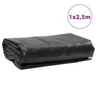 VidaXL Dekzeil 650 g/m² 1x2,5 m antracietkleurig - thumbnail