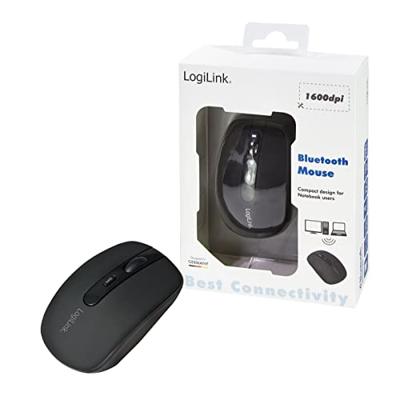 LogiLink ID0078A Muis Bluetooth Optisch Zwart 4 Toetsen 1600 dpi