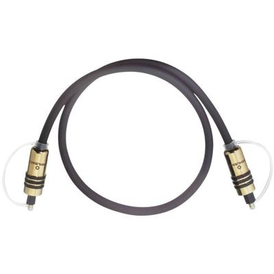 Oehlbach 6080 Toslink Digitale audio Aansluitkabel [1x Toslink-stekker (ODT) - 1x Toslink-stekker (ODT)] 0.50 m Grijs Vergulde steekcontacten