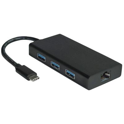 VALUE USB 3.2 Gen 1 Type C naar Gigabit Ethernet-converter + hub VALUE USB 3.2 Gen 1 Type C naar Gigabit Ethernet-converter + hub