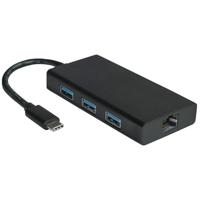 VALUE USB 3.2 Gen 1 Type C naar Gigabit Ethernet-converter + hub - thumbnail