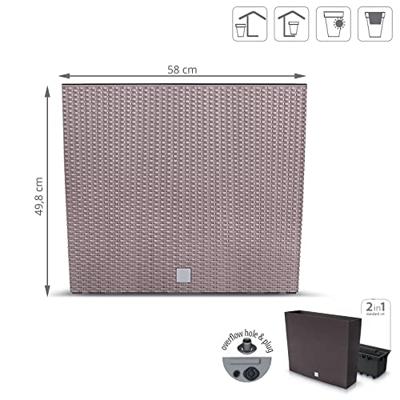 Prosperplast Bloempot Rato Case (Mokka, 580x180x498)