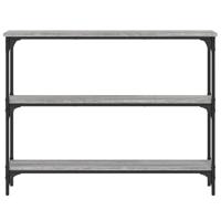 Wandtafel 100x22,5x75 cm bewerkt hout grijs sonoma eikenkleurig - thumbnail