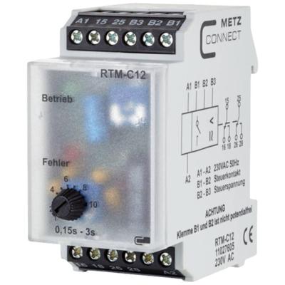 Metz Connect 11027605 RTM-C12 Tijdrelais 230 V/AC 1 stuk(s) 2x wisselcontact Metz Connect 11027605 RTM-C12 Tijdrelais 230 V/AC 1 stuk(s) 2x wisselcontact