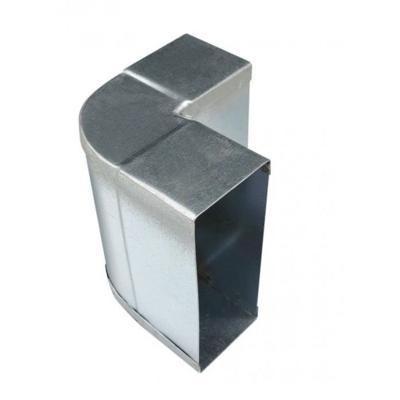 Bocht 90º - 110 X 55mm - Staal - Verticaal [pro-c]