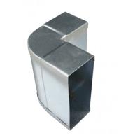 Bocht 90º - 110 X 55mm - Staal - Verticaal [pro-c] - thumbnail