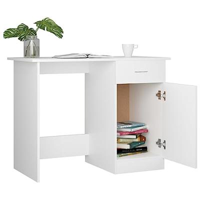 Bureau 100x50x76 cm spaanplaat wit Bureau 100x50x76 cm spaanplaat wit
