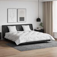 VidaXL Zomer dekbed met kussen 3 pcs wit microfibre - thumbnail