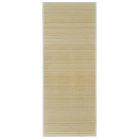 VidaXL Tapijt rechthoekig 120x180 cm bamboe naturel - thumbnail