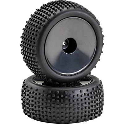 Absima 1:10 Buggy Complete wielen Pin line Schijf Zwart 1 paar