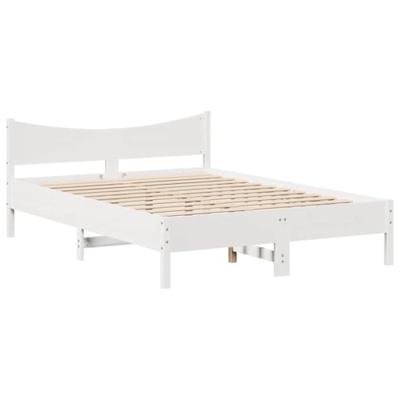 Bedframe met lades massief grenenhout wit 120x200 cm
