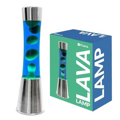 Lava lamp &apos;&apos;tower&apos;&apos; green and blue