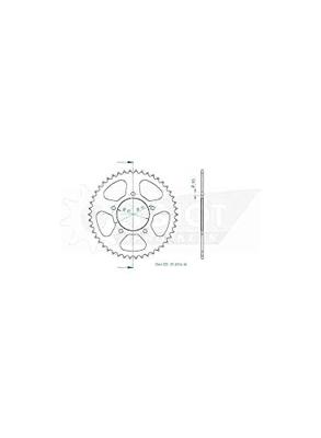 ESJOT Chain wheel 520 46z steel black