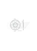 ESJOT Chain wheel 520 46z steel black - thumbnail