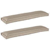 Pallet Kussen Set 2 pcs Taupe 150 x 40 x 8 cm Oxford Stof - thumbnail