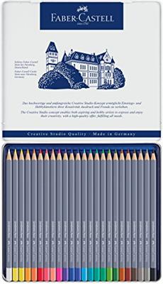 Faber Castell fc-114624 aquarelkleurpotlood faber-castell goldfaber etui 24 stuks - thumbnail