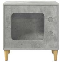 Kattenhuis Beton 51 x 30 x 52 cm Bewerkt hout - thumbnail
