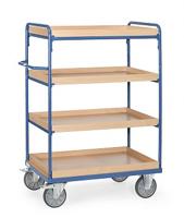 Fetra Hauptartikel 8221 Etagewagen Staal Poedercoating Laadvermogen (max.): 500 kg Stralend blauw (RAL 5007) - thumbnail