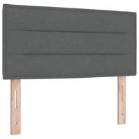 Boxspring Bed met Matras Donkergrijs 120x190 cm Stof - thumbnail