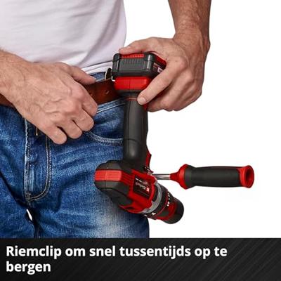 Einhell Power X-Change TE-CD 18/48 Li-i (2x2,0Ah) Accu-klopboor/schroefmachine 2 snelheden Incl. lader, Incl. 2 accus