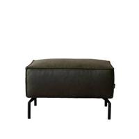 Bronx71 Hocker Kansas eco-leer olive green - thumbnail