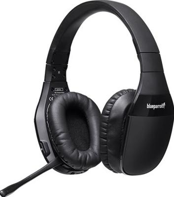 BlueParrott S450-XT Stereo Bluetooth Over-The-Ear Headset – 82% Ruisonderdrukking met Stembediening voor op de Weg en Luide Omgevingen – Zwart