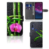 Motorola One Action Hoesje Orchidee - thumbnail