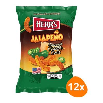 Herr's - Jalapeno Cheese Curls - 12x 199g