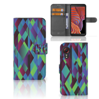 Samsung Galaxy Xcover 5 | Book Case | Abstract Green Blue - thumbnail