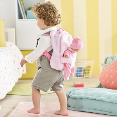 Corolle roze pluche poppen draagrugzak, 30cm