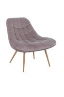 Artistiq Fauteuil 'Jurre' Velvet, kleur Roze - thumbnail