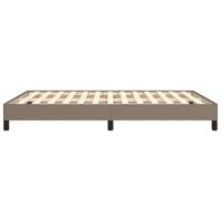 Bedframe stof taupe 140x200 cm - thumbnail
