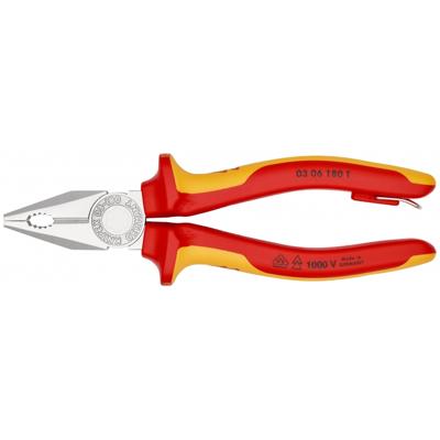 Knipex 03 06 180 T VDE Combinatietang 180 mm DIN EN 60900, DIN ISO 5746