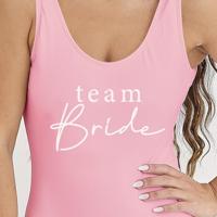 Ginger Ray badpak team bride roze maat s | 8 stuks - thumbnail