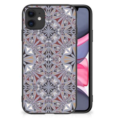 iPhone 11 Marmeren Print Telefoonhoesje Flower Tiles